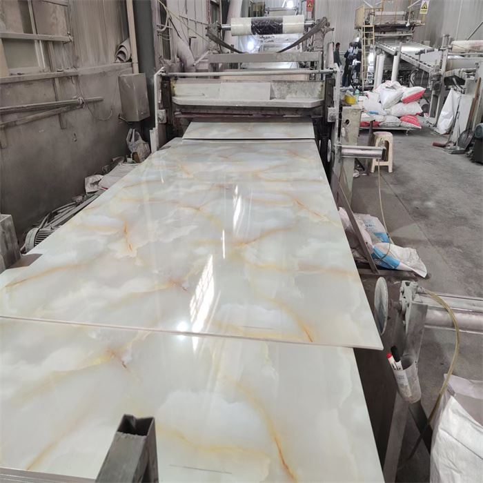 2,8 mm PVC marmora loksnes UV plāksne